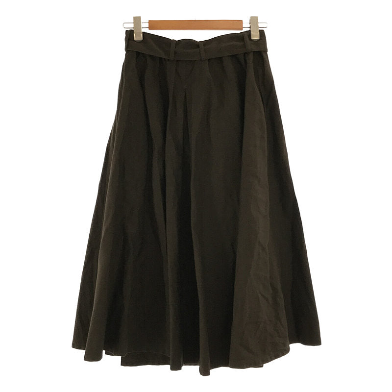 harenoti. / Harenoti | belted wraparound skirt | 1 | Khaki | Women's