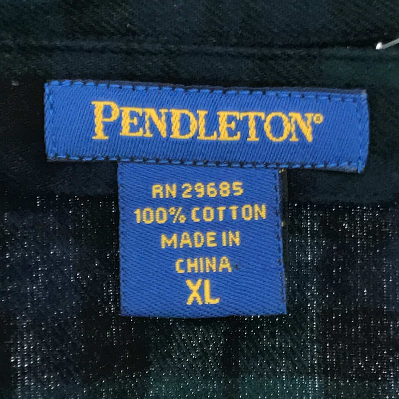 PENDLETON / ペンドルトン | タグ付き セットアップ コットン チェック シングル シャツ ジャケット / イージー パンツ パジャマ | XL |