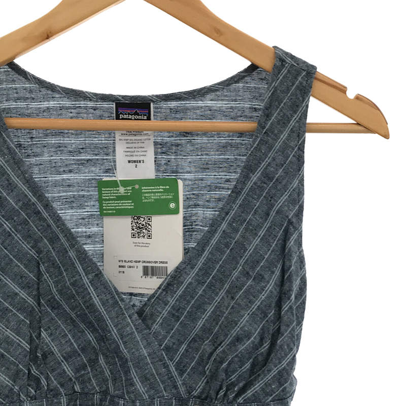 [新品] 巴塔哥尼亞 | 2015春夏 | 58980 島嶼大麻交叉連身裙 | 2 |海軍 |女性的