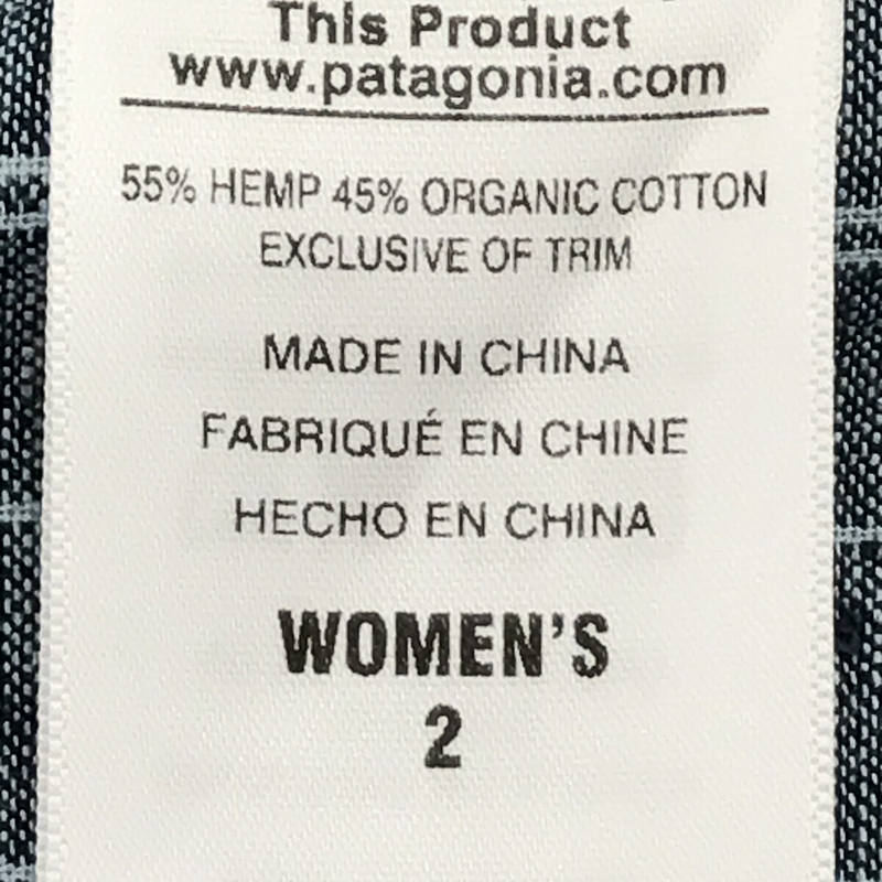 [新品] 巴塔哥尼亞 | 2015春夏 | 58980 島嶼大麻交叉連身裙 | 2 |海軍 |女性的