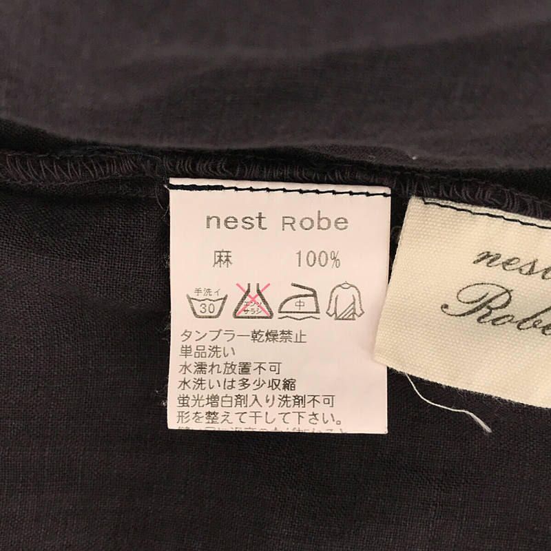 nest robe / ネストローブ | 製品染め リネン バック タック ギャザー