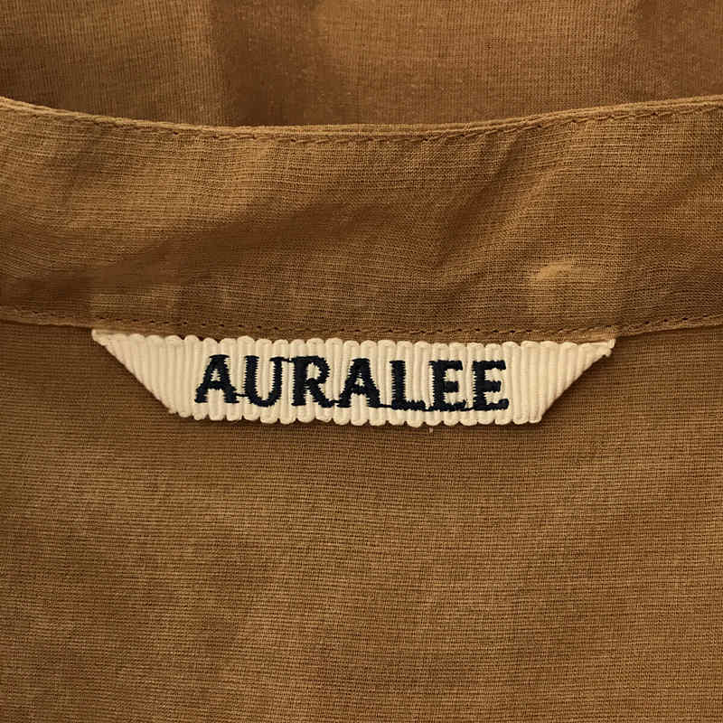 AURALEE / オーラリー | SILK LOAN BAND COLLAR SHIRTS シルク バンド