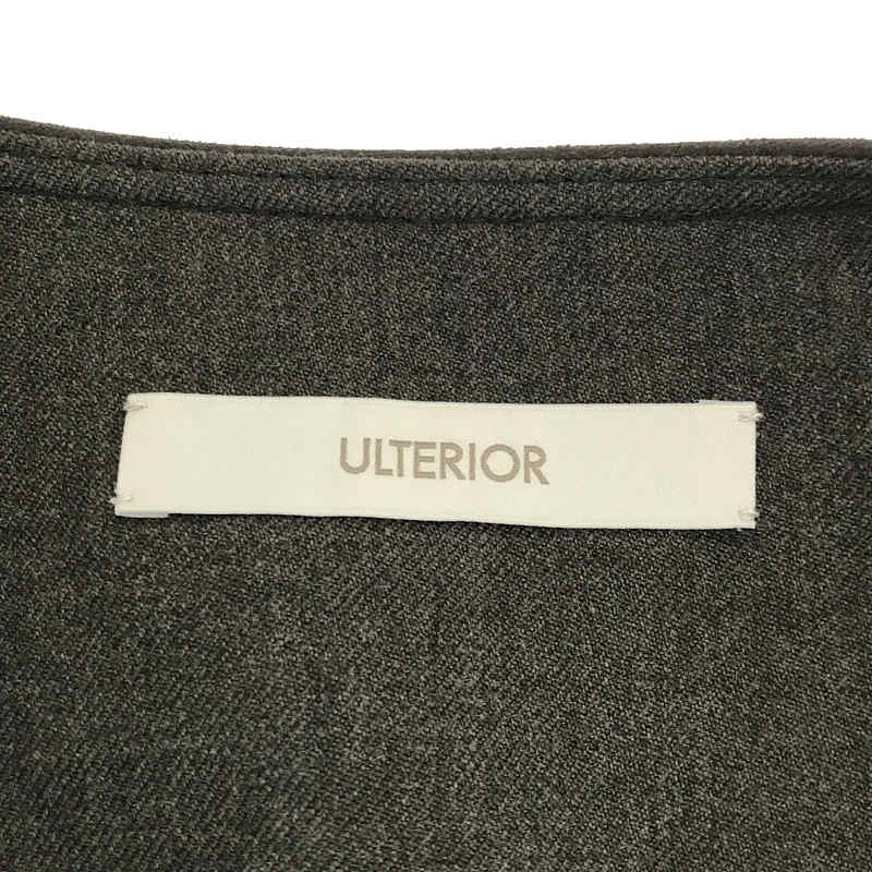 美品】 ULTERIOR / アルテリア | ヴィンテージ サージ ノーカラー