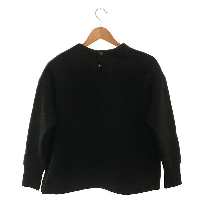 atelier naruse / アトリエナルセ | cotton fleece lining pullover コットン フリース スウェット  スリット プルオーバー | F |