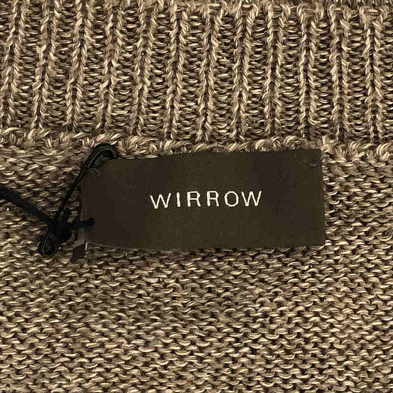 WIRROW / ウィロウ | 2023SS | Linen silk knit pullover リネン