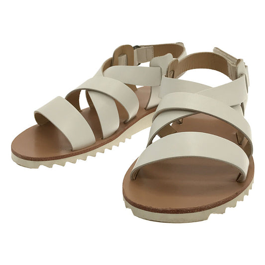 [Good Condition] Paraboot | TIARE SPORT | Braided Leather Sandals | Size 36 | White | Women's