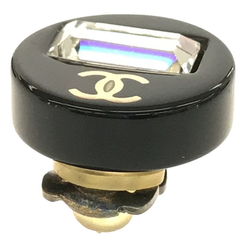 【미품】 CHANEL / 샤넬 | 로고 코코 마크 귀걸이 저장 상자 포함 | 블랙 | 여성