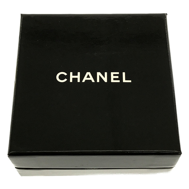 【美品】  CHANEL / シャネル | ロゴ ココマーク イヤリング 保存箱付き | ブラック | レディース