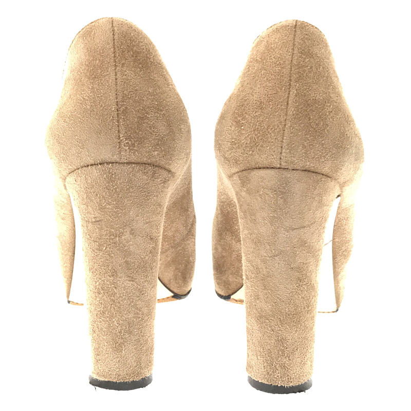 Gianvito Rossi / ジャンヴィト ロッシ | ラウンドトゥ スウェード パンプス | 36 | ベージュ | レディース