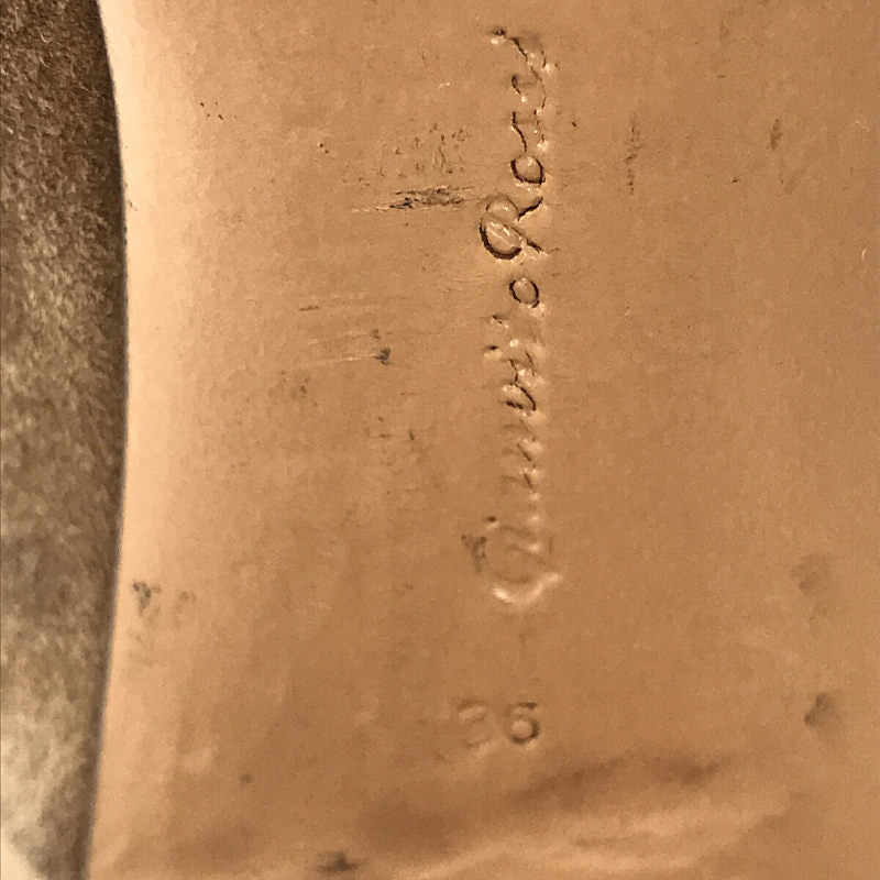 詹維托羅西 |圓頭絨面革高跟鞋 |尺寸 36 |米色 |女性的