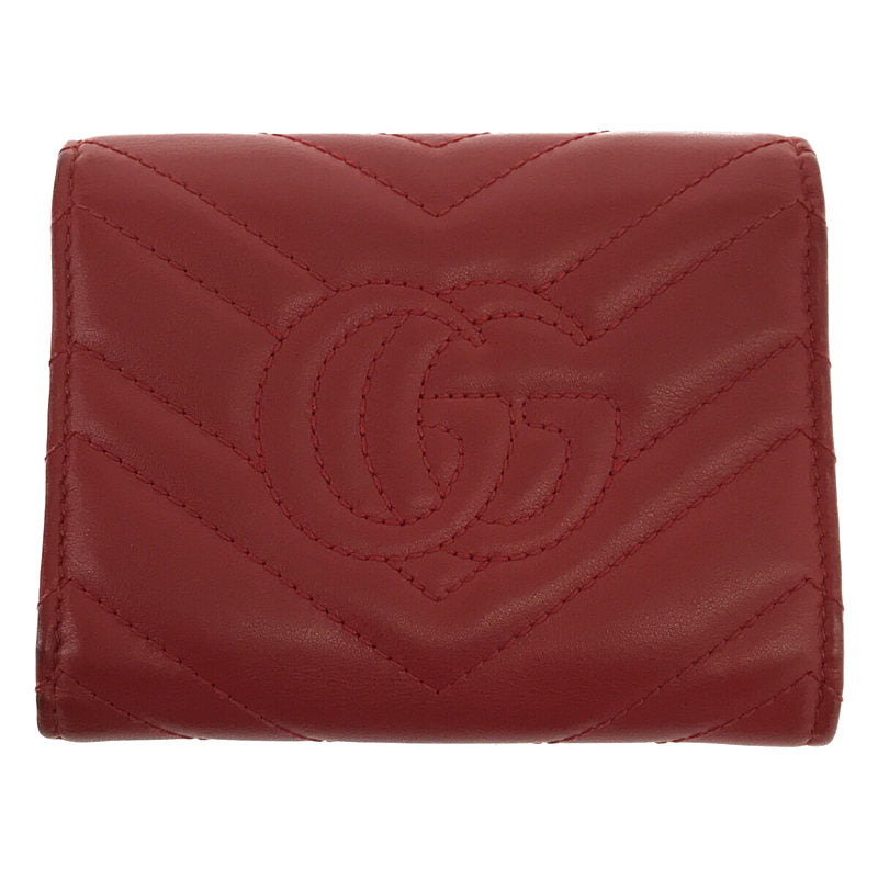 GUCCI / グッチ | GG マーモント レザー ウォレット 三つ折り 財布