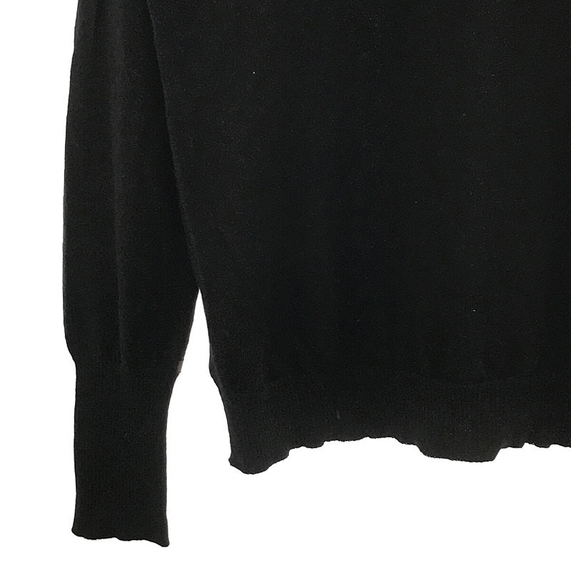 THE INOUE BROTHERS | Royal Alpaca High Gauge Crew Neck Knit | M | Black | Men's