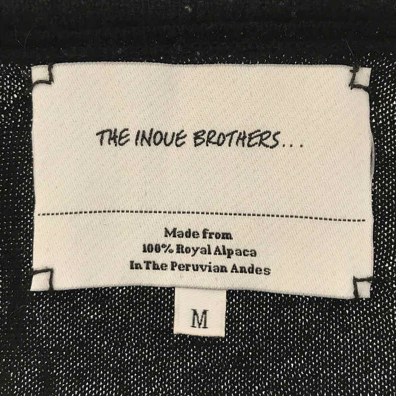 THE INOUE BROTHERS | Royal Alpaca High Gauge Crew Neck Knit | M | Black | Men's