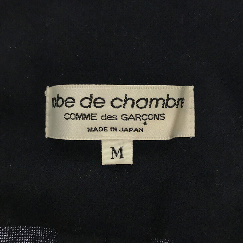 robe de chambre COMME des GARCONS / ローブドシャンブルコムデギャルソン | 2002AW/AD2002 | ウールナイロン ラウンドカラー シャツ ブラウス | M |