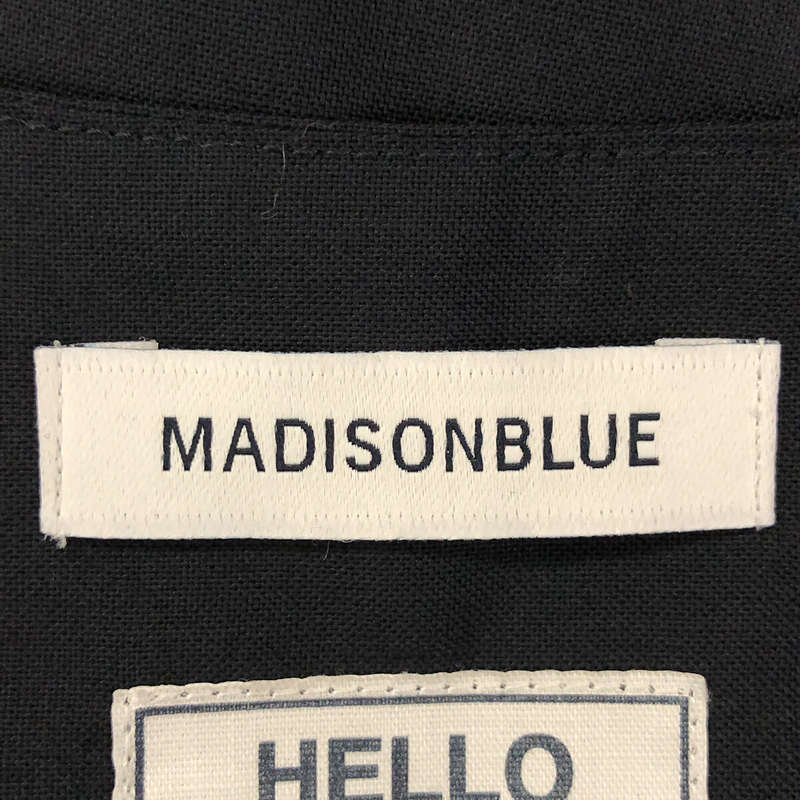 MADISON BLUE / マディソンブルー | ノーカラーVネック ワンピース | 2 | ネイビー | レディース