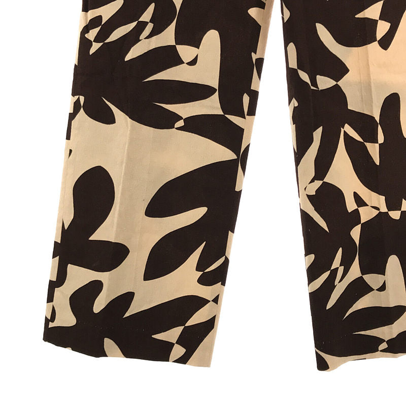 6(ROKU) / ロク | 2021SS | LEAF PRINT PANTS リーフプリント パンツ | 38 |