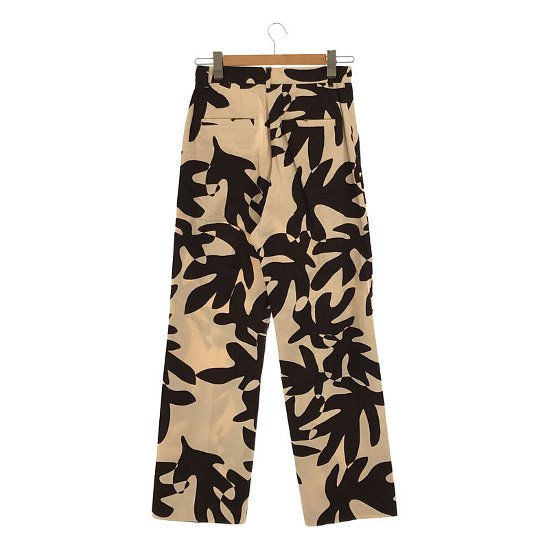 ＜6(ROKU)＞LEAF PRINT PANTS