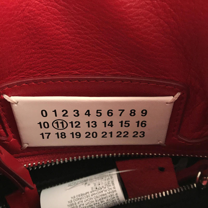[新品] Maison Margiela | 2021春夏 | 5ac Mini 2way 手提包配肩帶、防塵袋和保固卡 |紅色 |女性的