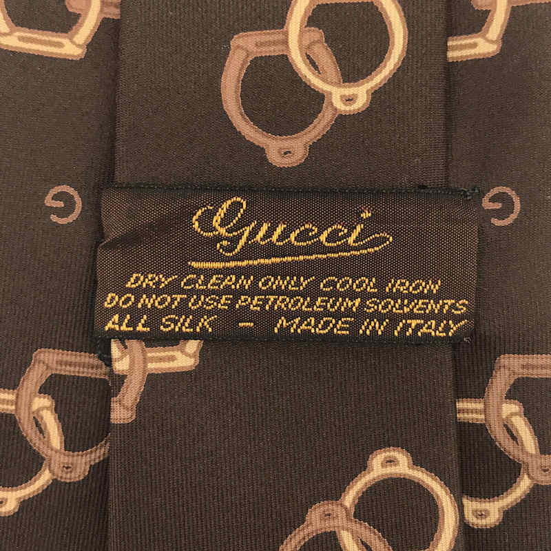 GUCCI / グッチ | イタリア製 SILK シルク 総柄 ネクタイ フォーマル
