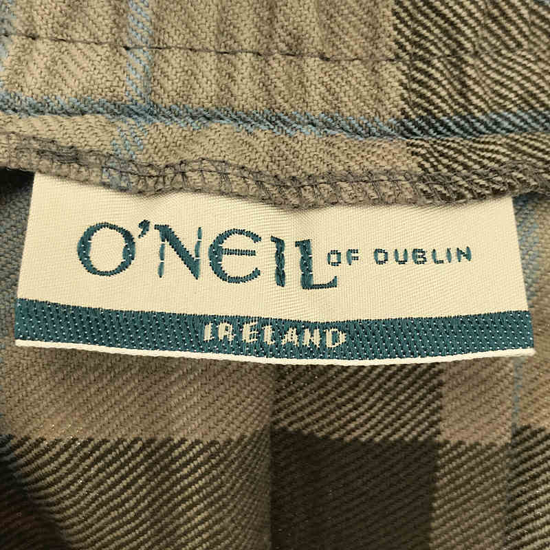 O'NEIL OF DUBLIN / オニールオブダブリン | ウール タータンチェック ラップ プリーツ ロング キルト スカート ピン付き |  12 |