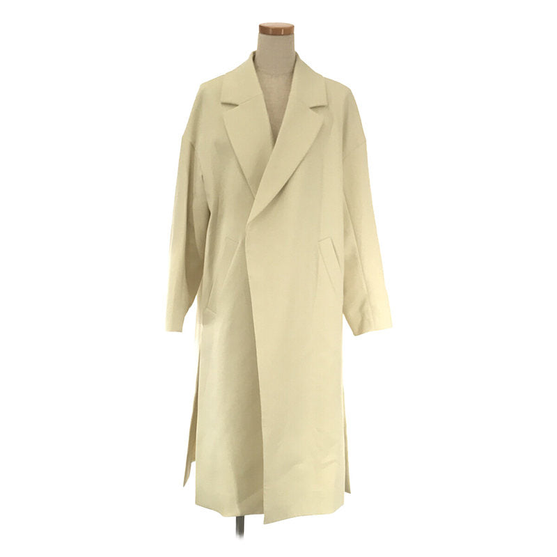 [狀況良好] ENFOLD |雙交叉開衩大衣 |尺寸 36 |灰白色 |女性的