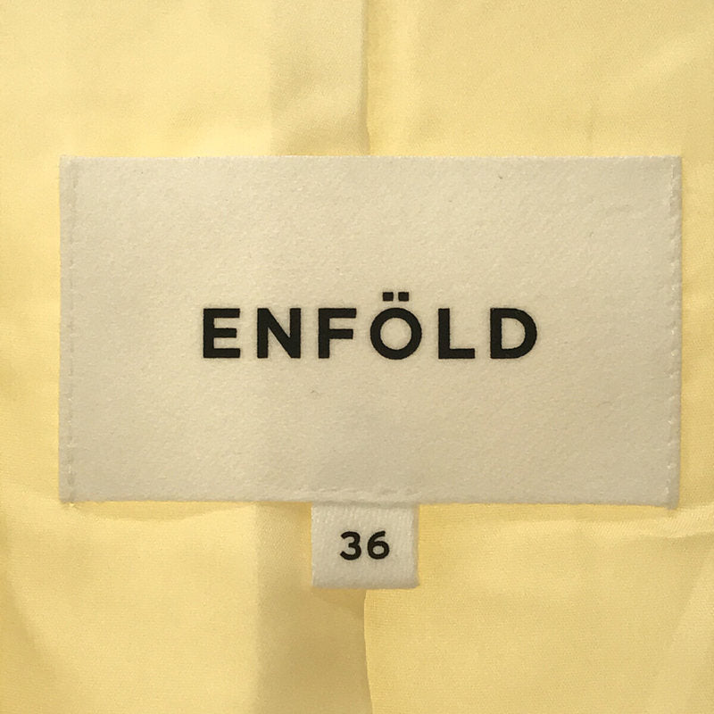 ENFOLD / エンフォルド | ダブルクロス スリットオーバー コート | 36 |