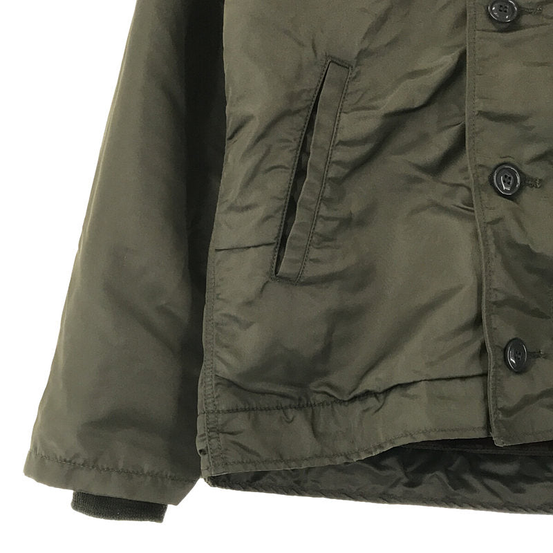 alpha industries / アルファインダストリーズ | HOODED N-1 DECK JACKET NYLON HEAVY TWILL  N-1 フード付き ナイロンヘビー ツイル 裏ボア ミリタリー デッキ ジャケット | L |