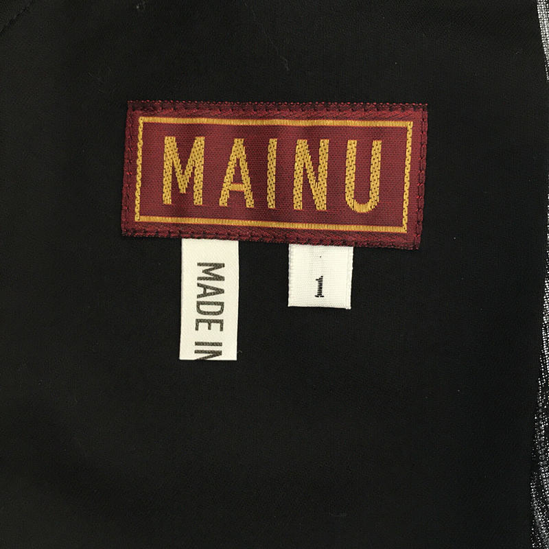 【新品】  MAINU / マイヌ | 2021SS | Linen/和紙 Ojo Stripe Side Dirts Pocket Wide Pants リネン ストライプ サイドダーツポケット ワイドパンツ | 1 | ブラック | メンズ