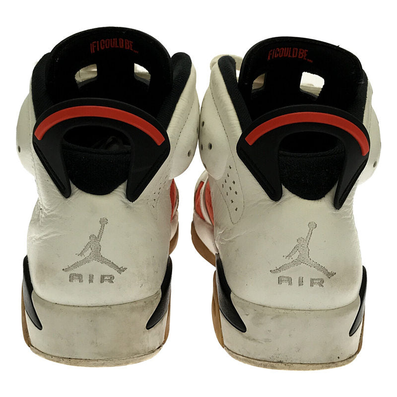 NIKE | AIR JORDAN 6 RETRO 384664-145 Air Jordan Retro Sneakers | 27.5 | SUMMIT WHITE/TEAM ORANGE-BLACK | Men's