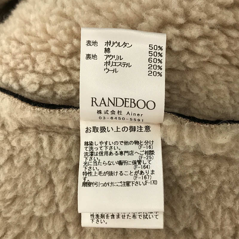 RANDEBOO / ランデブー | Mustang boa coat エコムートン ボアジャケット | 1 |