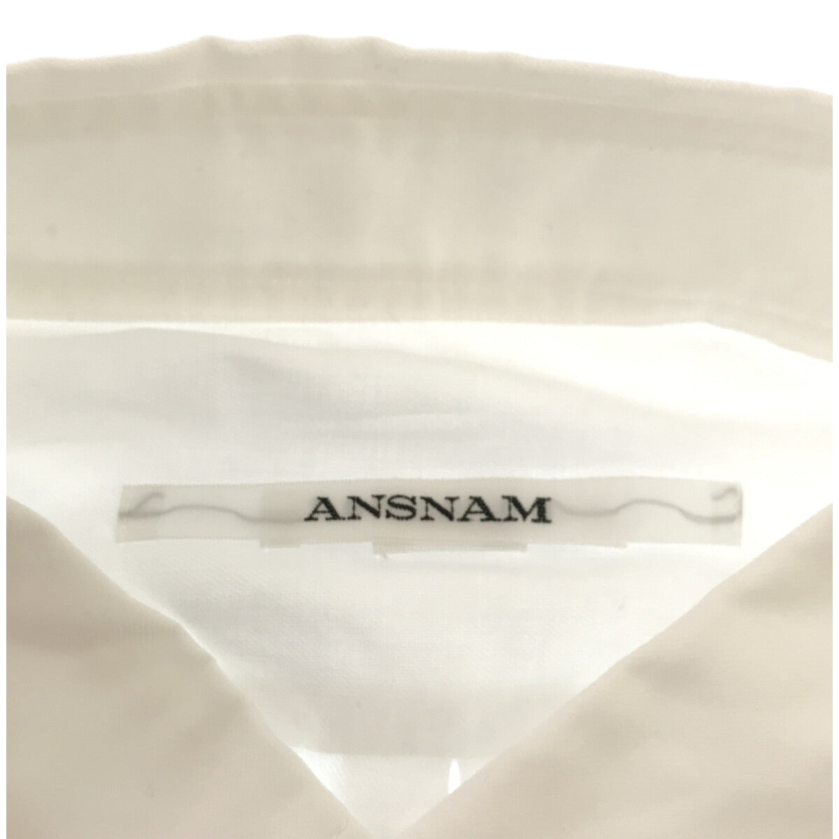 美品】 ANSNAM / アンスナム | コットン レギュラーカラーシャツ | 2 | ホワイト | メンズ – KLD
