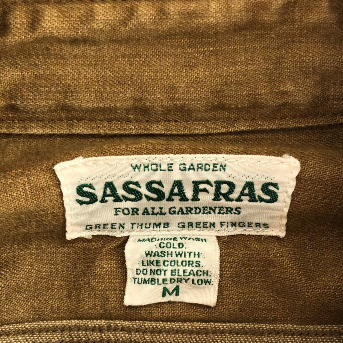 SASSAFRAS / ササフラス | GARDENER SHIRT ガーデナーシャツ | M | – KLD