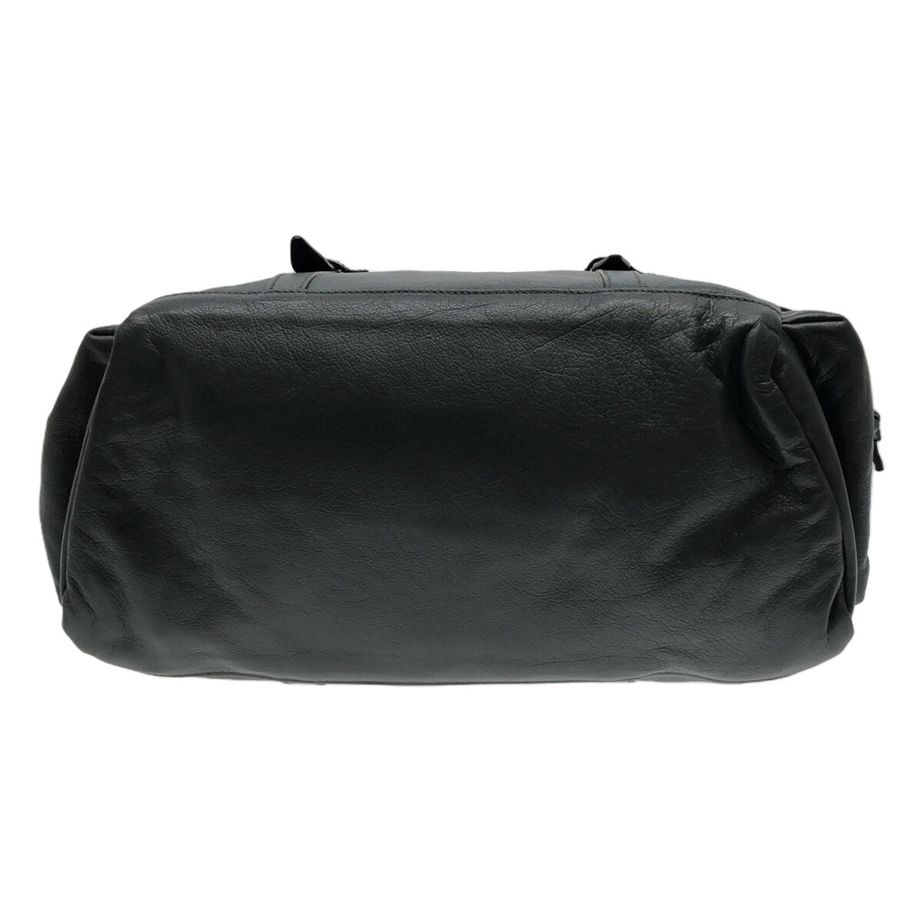 【新品】  GUCCI / グッチ | 725664 / ドローストリング レザー トートバッグ / 裏地GG 総ロゴ | グレー | レディース
