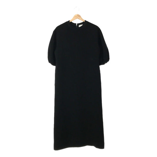 【美品】  UNITED ARROWS / ユナイテッドアローズ | 2023SS | COMFY ステッチ ショートスリーブ ワンピース | 38 | ブラック | レディース