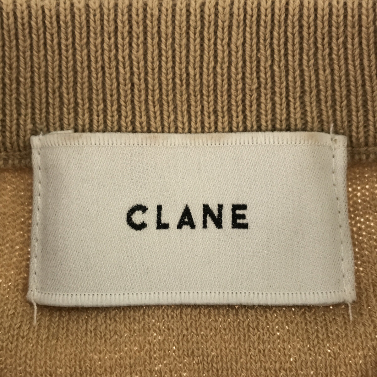 CLANE / クラネ | SQUARE TUCK SLEEVE KNIT TOPS / スクエアタックスリーブニット セーター | 1 | ベージュ  | レディース