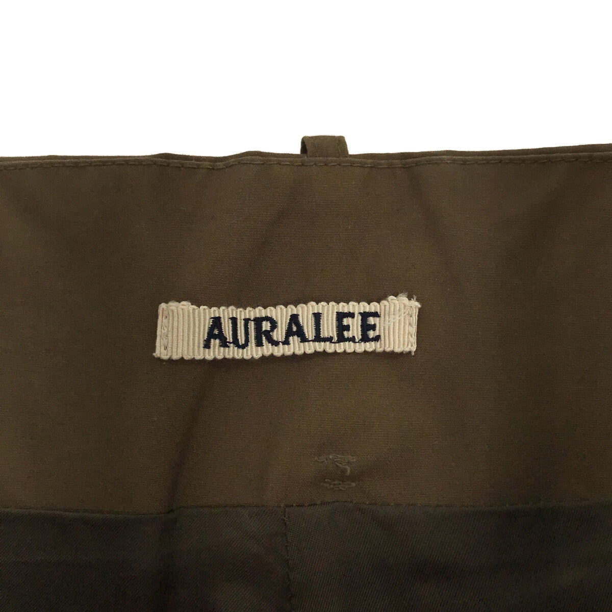 AURALEE / オーラリー | HIGH COUNT CLOTH WIDE PANTS / ハイカウントクロス タック ワイドパンツ | 3 |  カーキ系 | メンズ