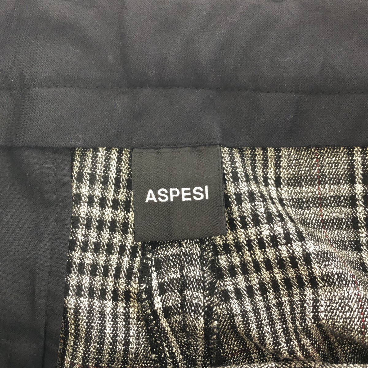 ASPESI / アスペジ | レーヨン混 チェックスラックス | 40 | グレー | レディース