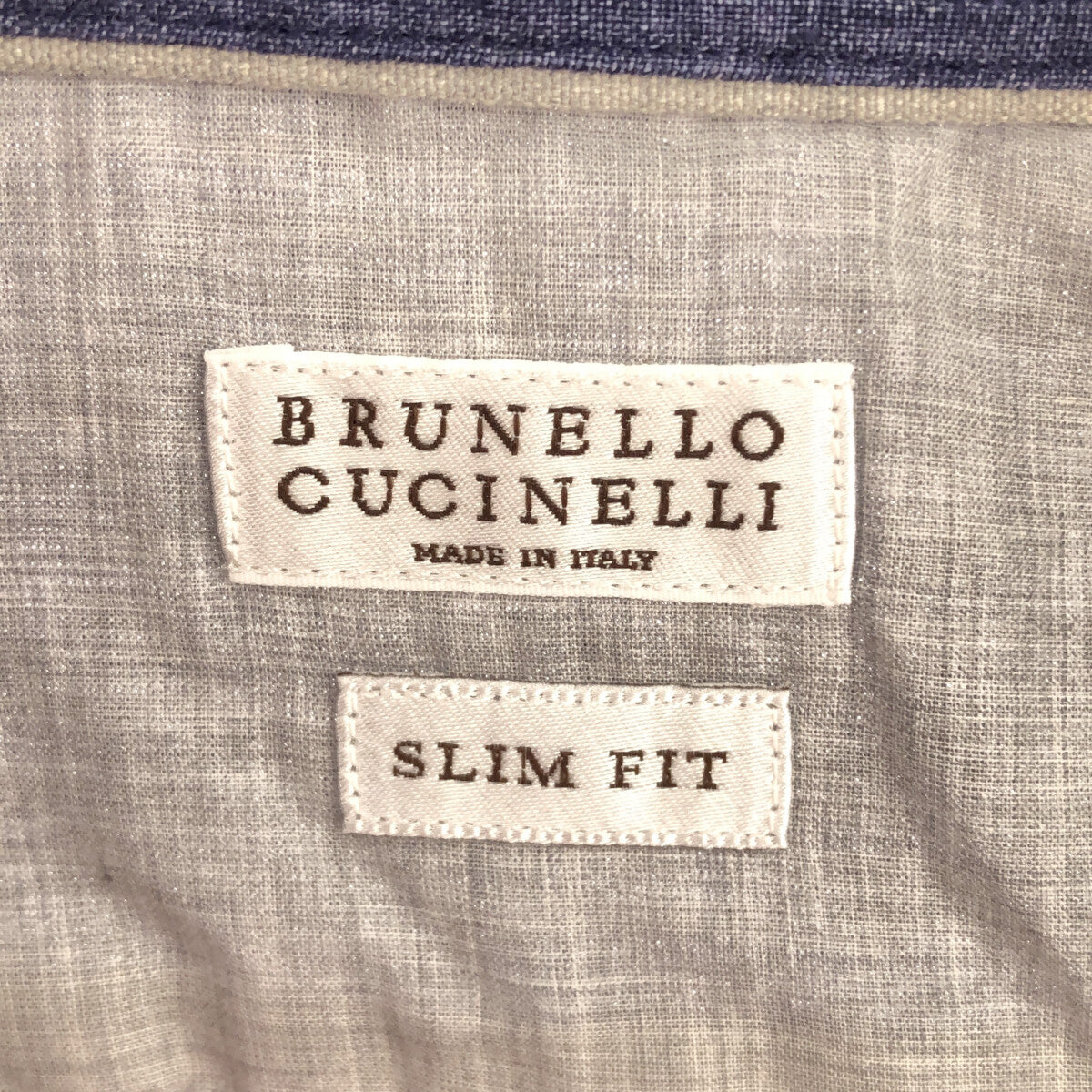 BRUNELLO CUCINELLI / ブルネロクチネリ | リネン ワイドカラーシャツ