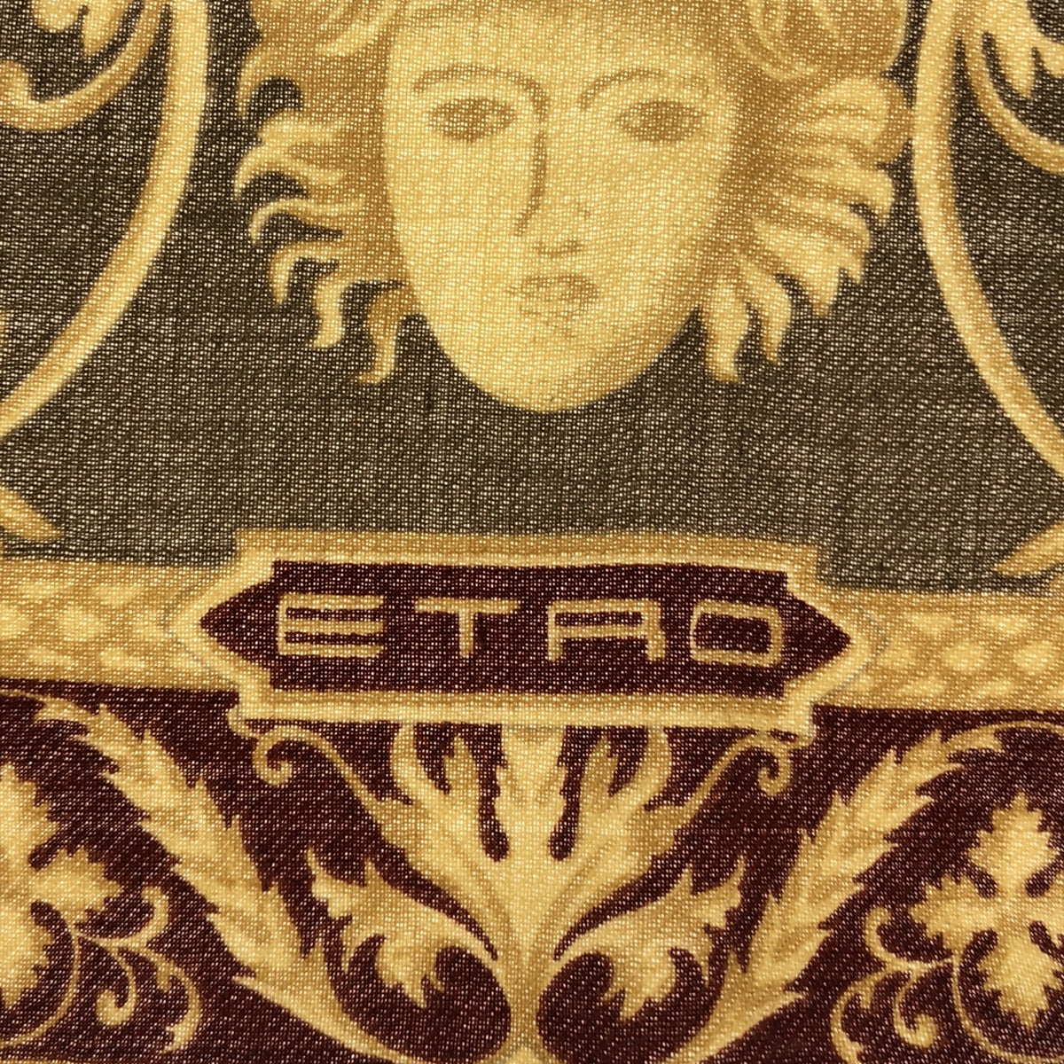 ETRO / エトロ | ウール シルク フラワー柄 大判 スカーフ |