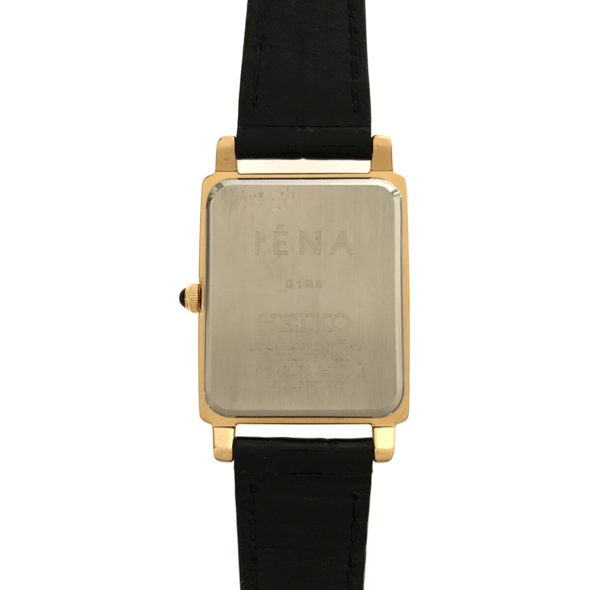 時計新品未使用品　IENA×SEIKO レザー腕時計 アナログ  スクエアタイプ