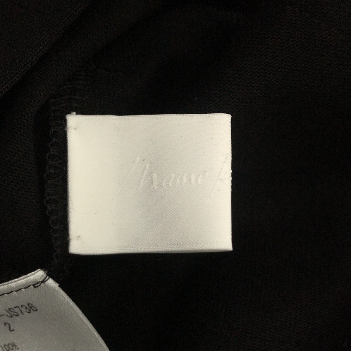 【美品】  Mame Kurogouchi / マメクロゴウチ | Cotton Jersey Sleeveless Dress ワンピース | 2 | ブラック | レディース