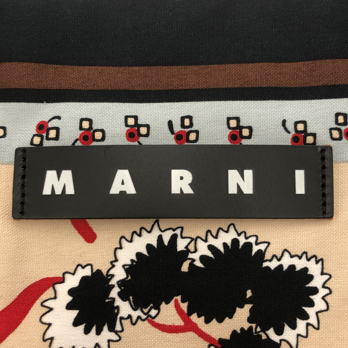 【新品】  MARNI / マルニ | バンダナトート マーケットバッグ | マルチカラー | レディース