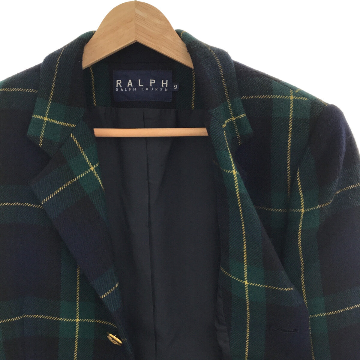 割引ネット LAUREN RALPH LAUREN ウールチェックテーラードジャケット