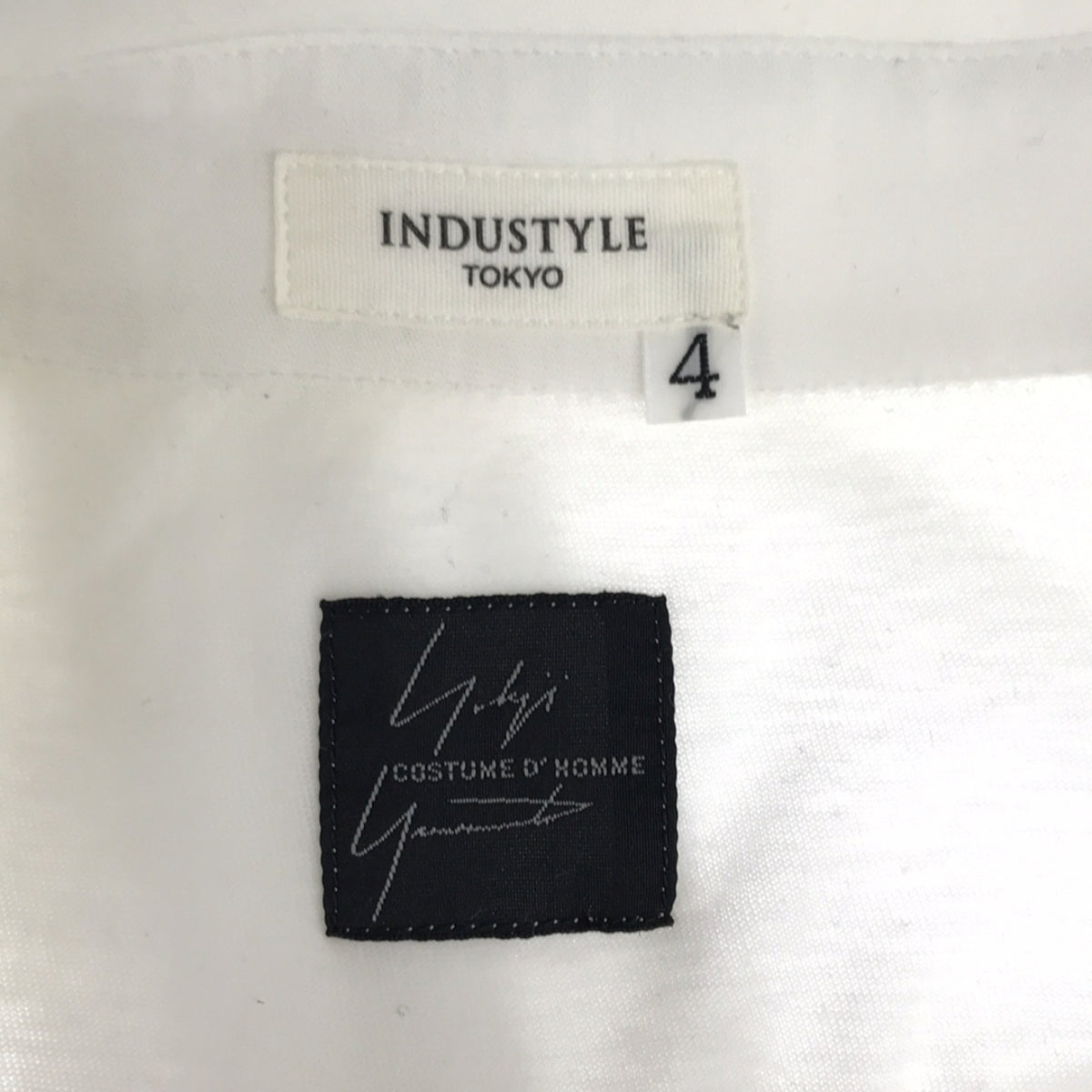Yohji Yamamoto COSTUME D'HOMME / ヨウジヤマモトコスチュームドオム | コットン カットソーシャツ | 4 | ホワイト | メンズ