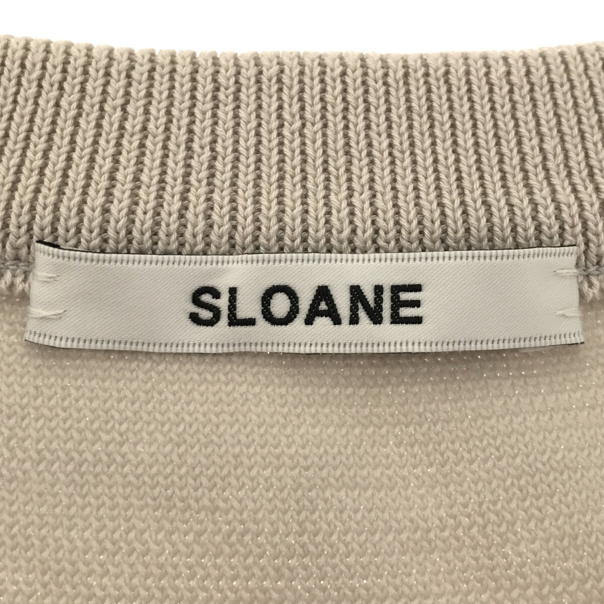 SLOANE / スローン | コットン クルーネック リブ ニット プルオーバー | 1 |