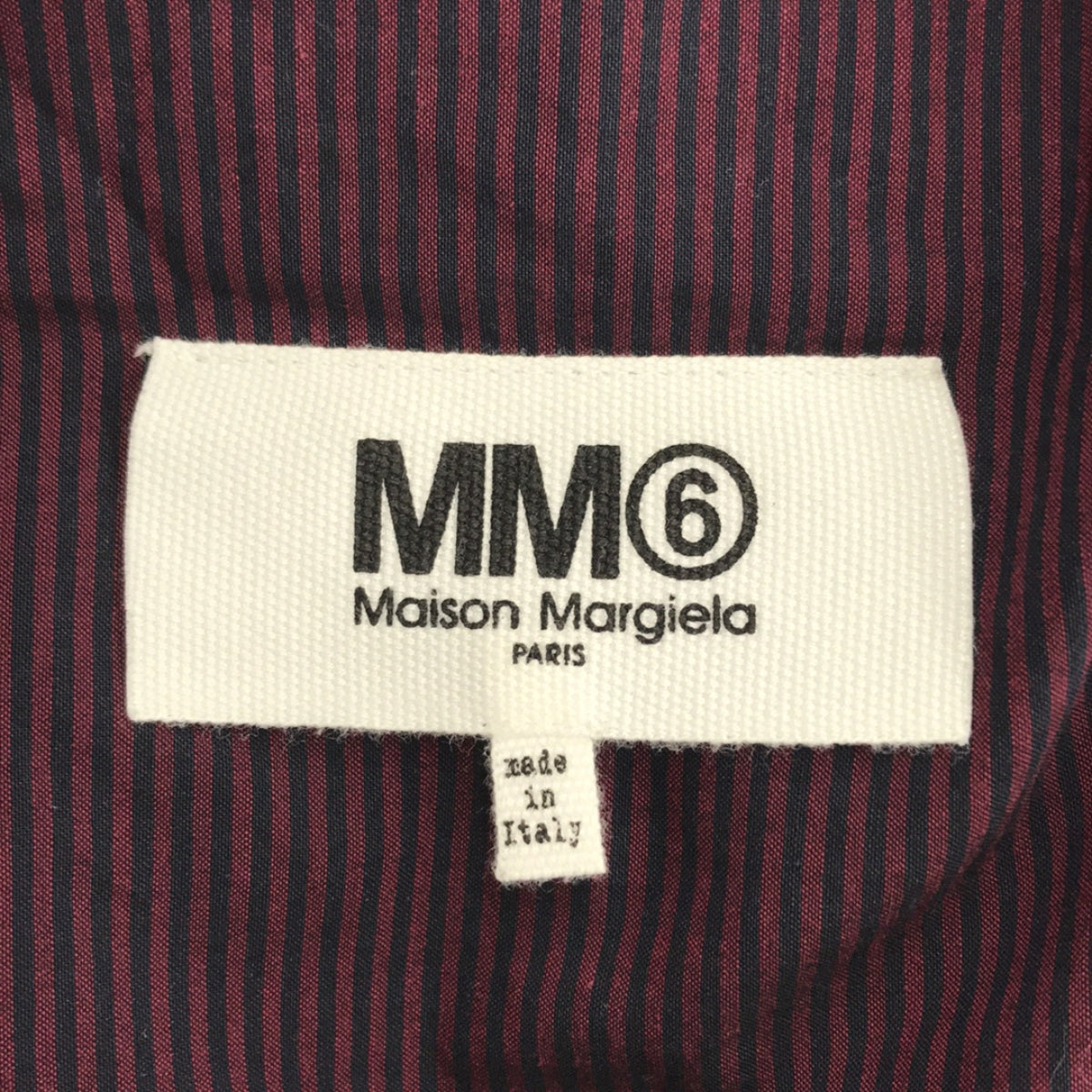 MM6 Maison Margiela / エムエムシックスメゾンマルジェラ | ストライプ オーバーサイズ ノースリーブワンピース | 38 |  レディース