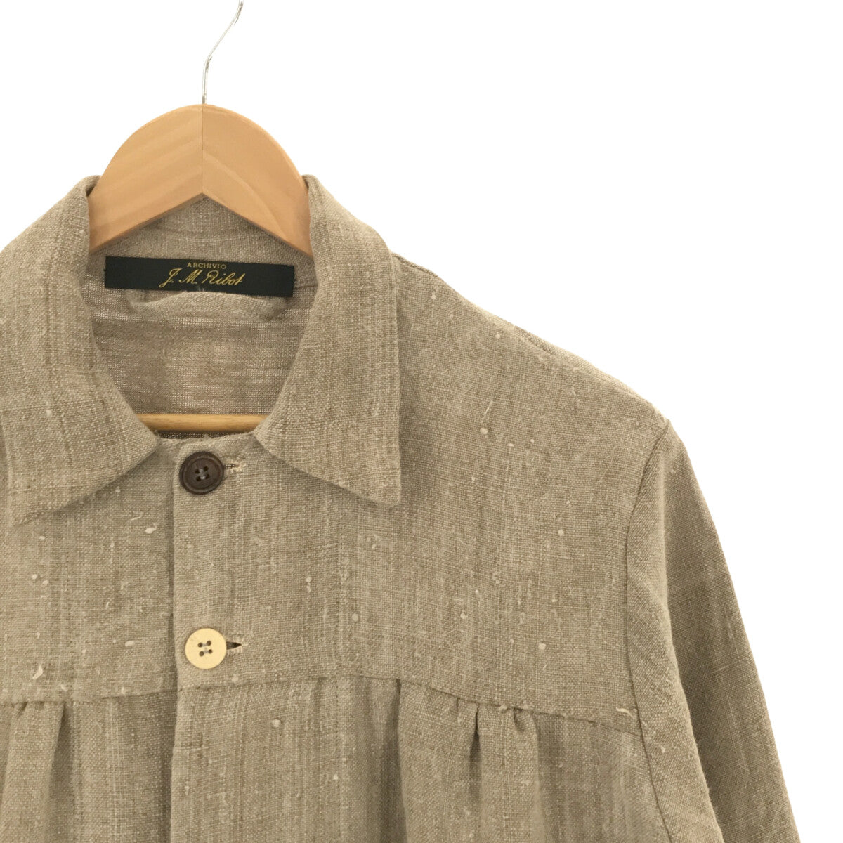 ARCHIVIO J.M. Ribot vintage hemp coat - チェスターコート