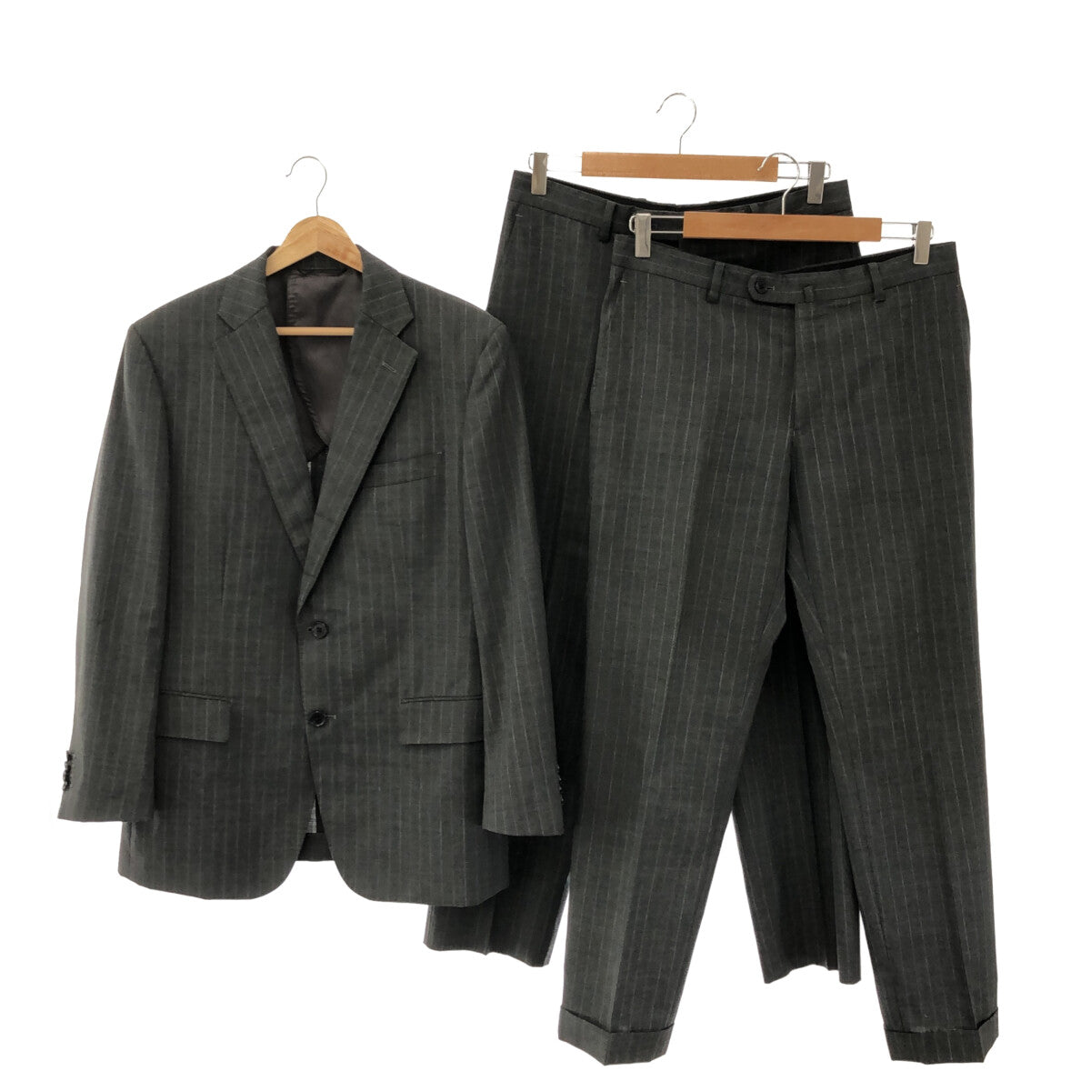 The Suit Company / ザ・スーツカンパニー | 3ピース セットアップ 2B ジャケット / スラックスパンツ | 170 | グレー | メンズ