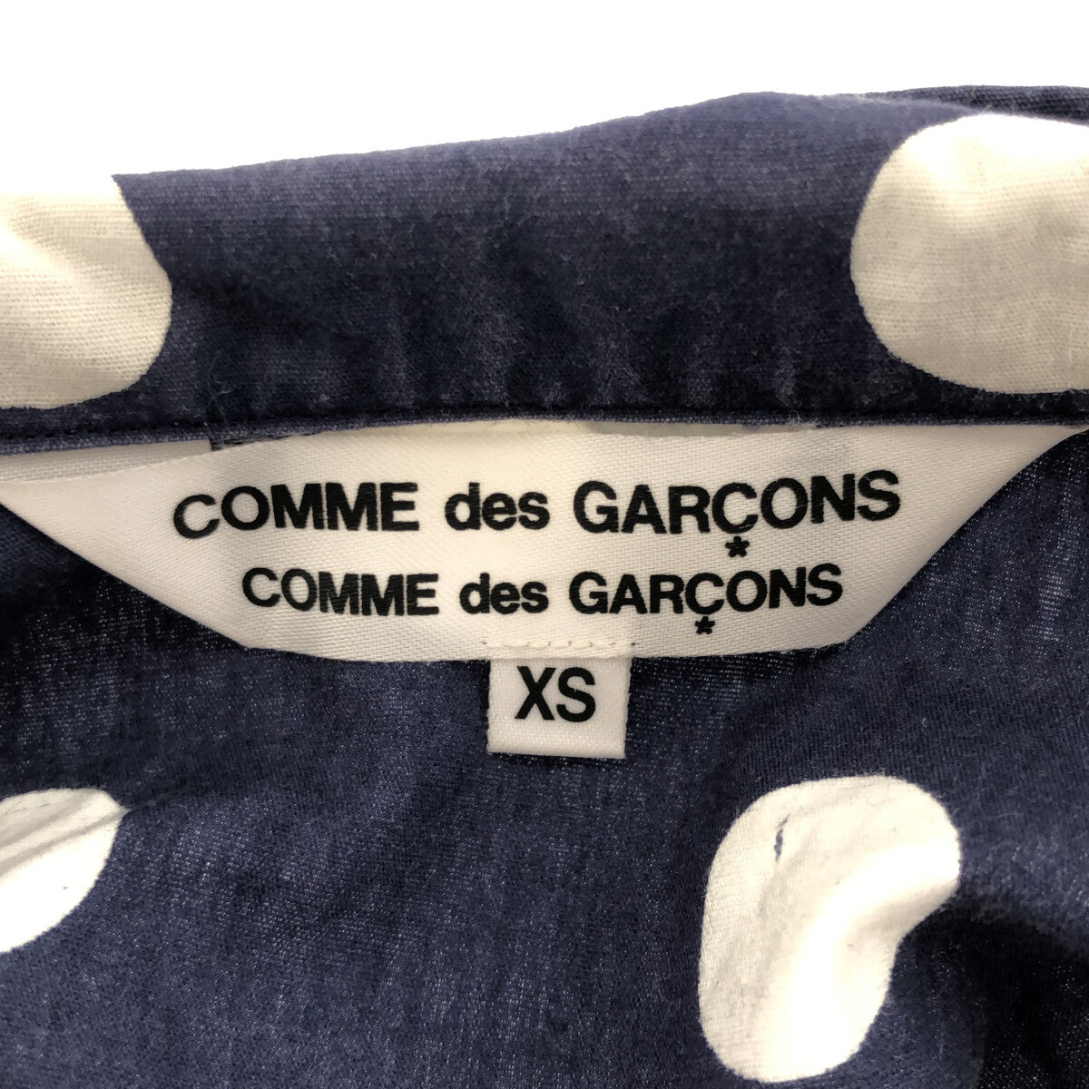 COMME des GARCONS COMME des GARCONS / コムコム | 2012SS | 丸襟 ドットシャツ | XS | ネイビー | レディース