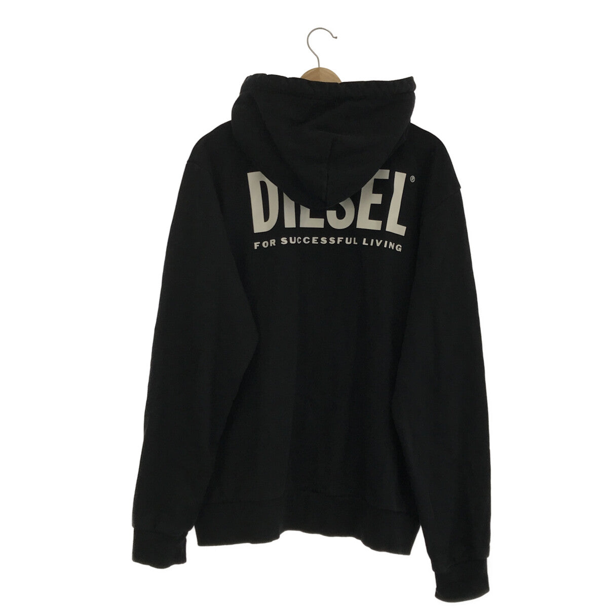 DIESEL / ディーゼル | ロゴプリント ジップアップ スウェットパーカー 